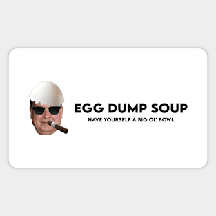 Egg Dump Soup Logo - Cool Papa - Black Text Magnet